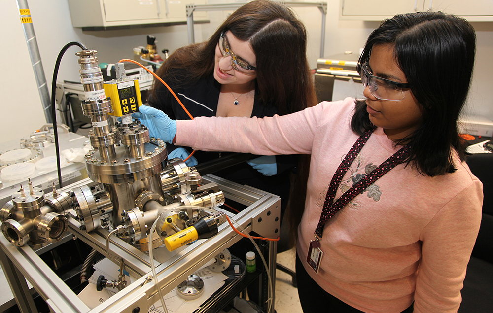 Students in a nanoengineering lab