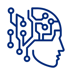 media icon blue