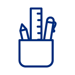 creativity icon blue 