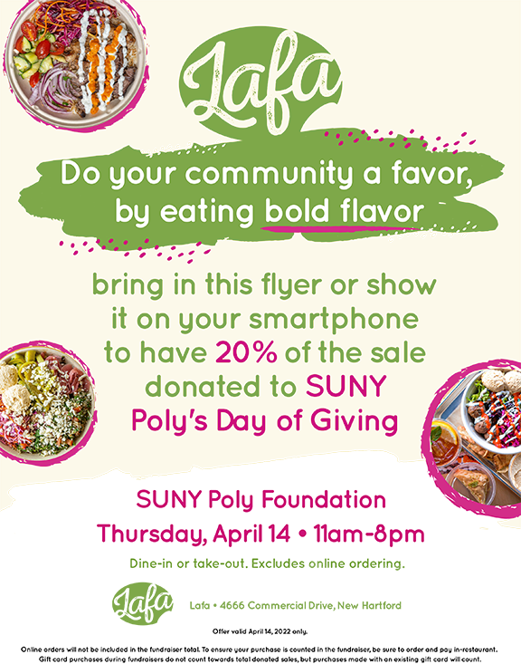 Lafa fundraiser April 14