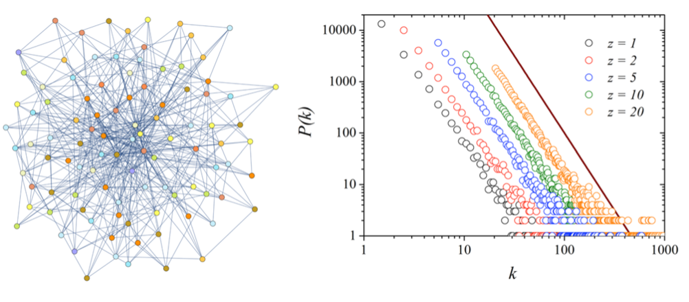 social connections using a scale-free network 