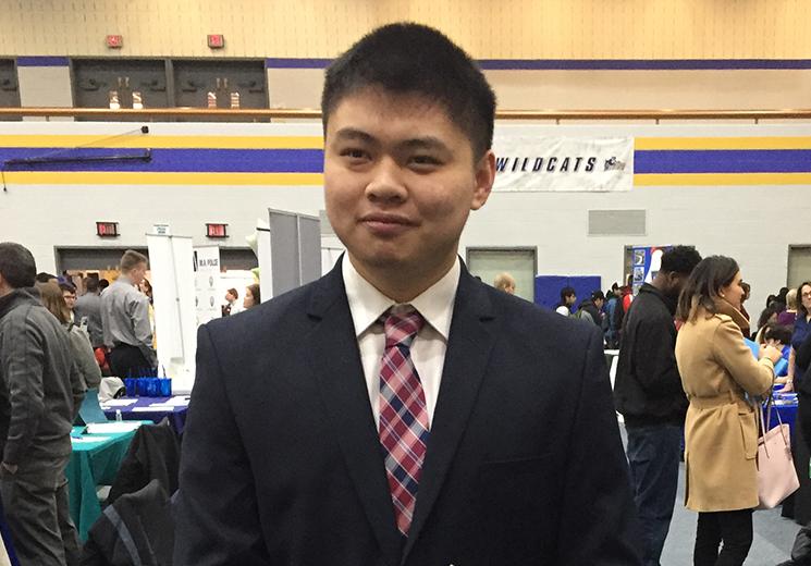 Jeremy at Career Fair