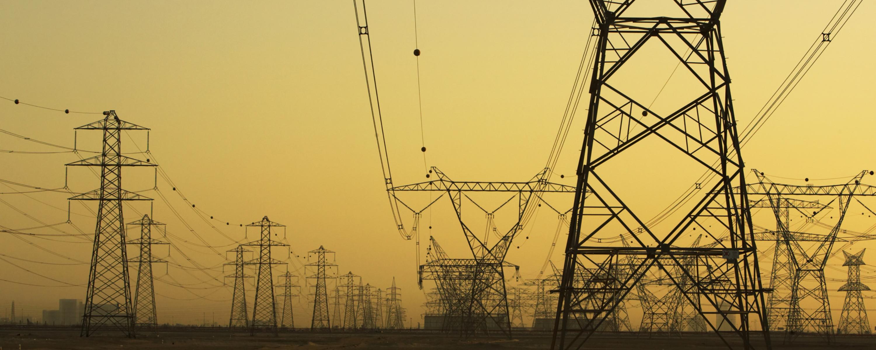 illustrative photos of power lines for Civil Engineering Technology