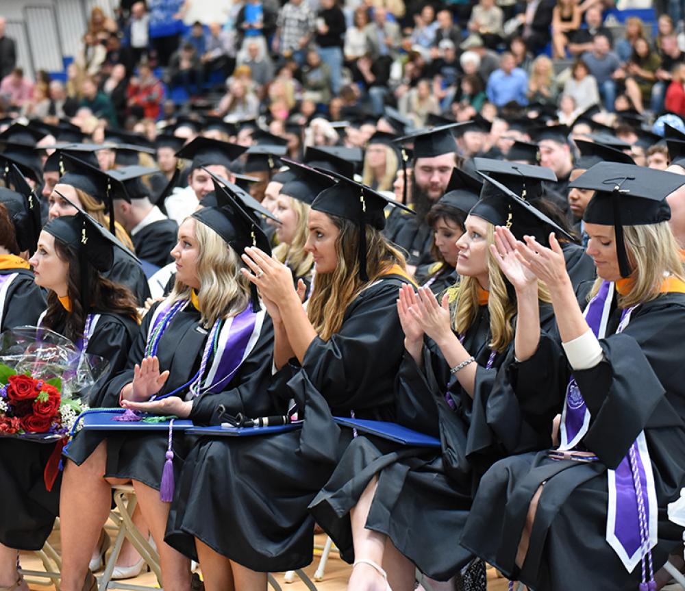 Nursing students at the Utica Campus 2017 Spring Commencement Ceremony