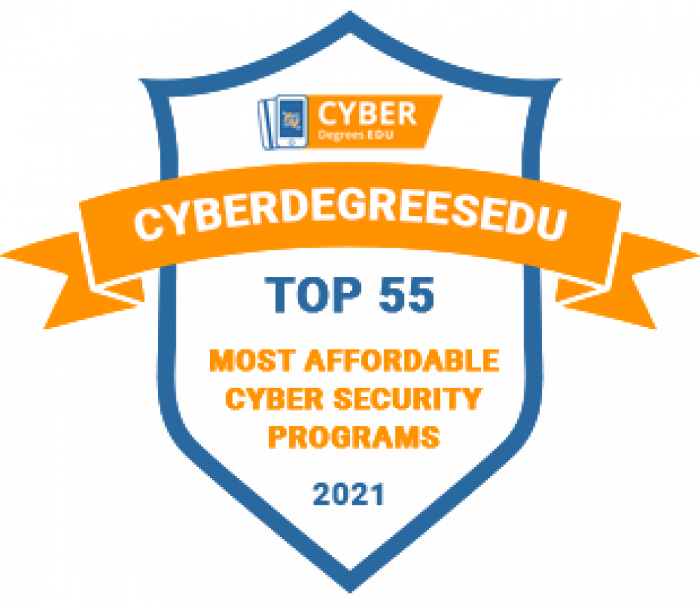 Cyber Degrees EDU Badge Top 55