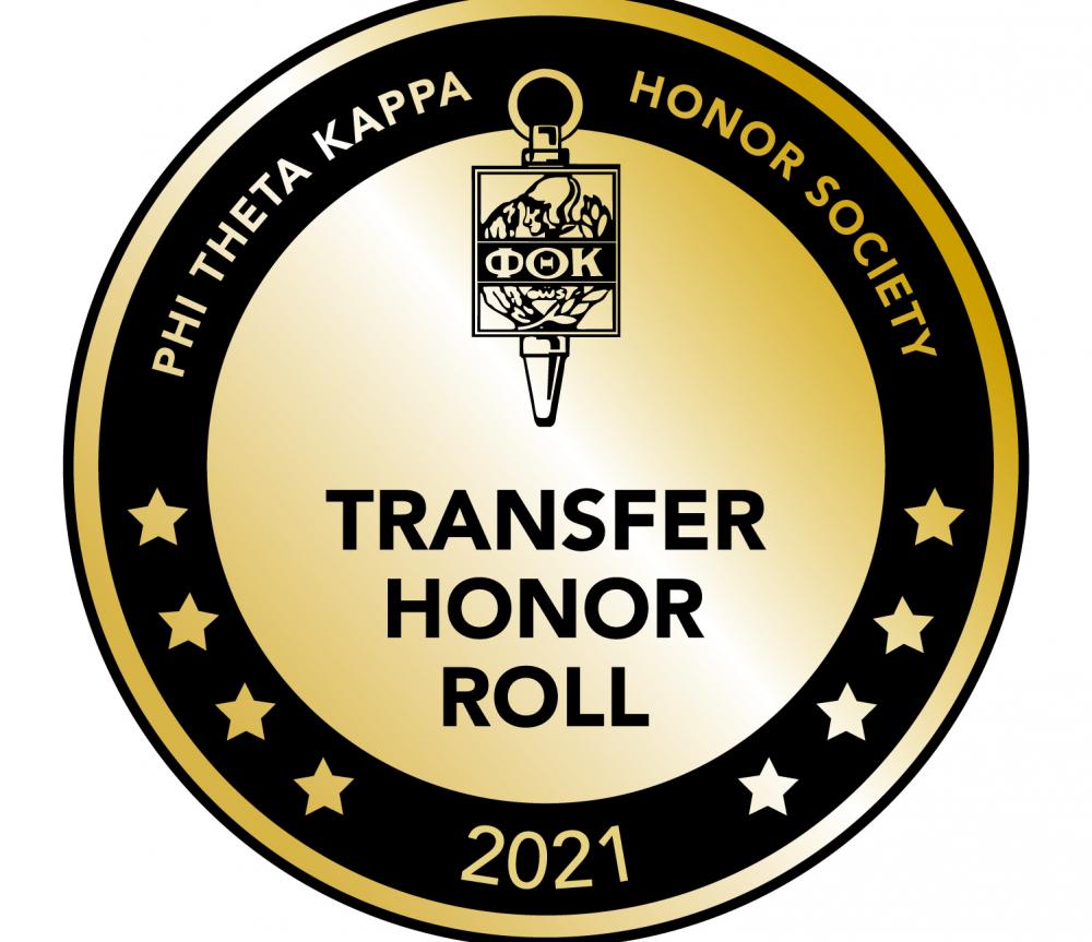 PTK Transfer Honor Roll badge