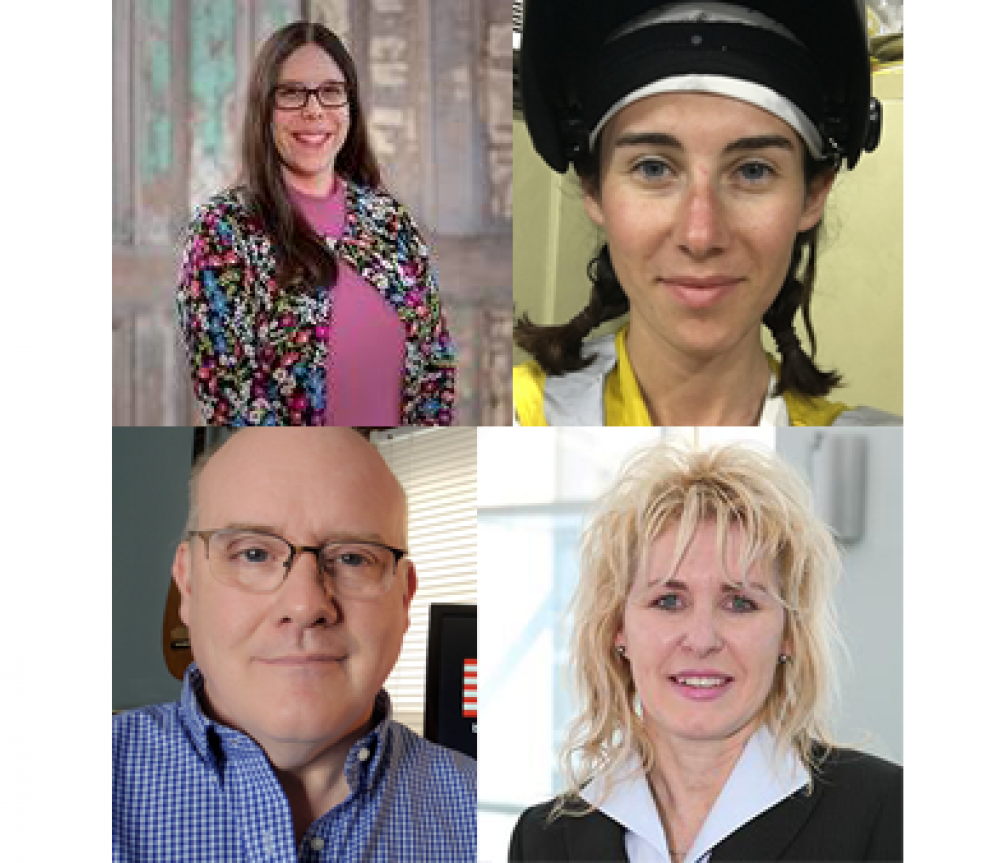 Rachel Cook (in photo top left), Ellen Conti (top right), and Ed McDermid (bottom left), Dr. Paluh (bottom right)