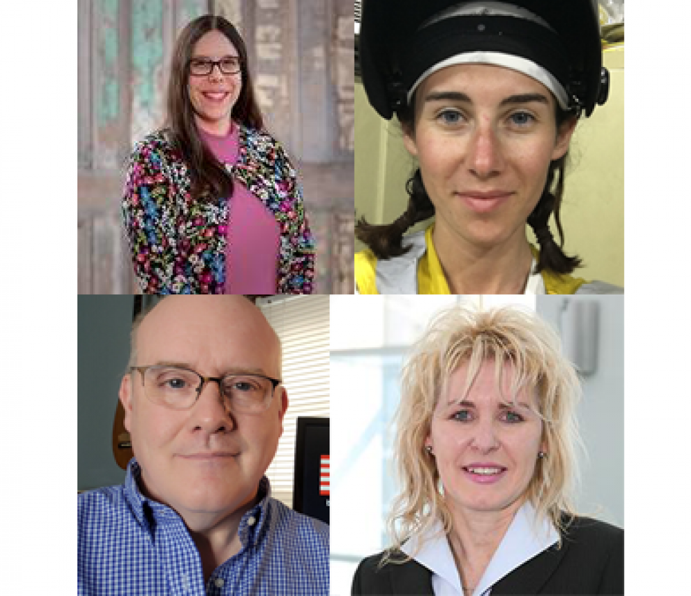 Rachel Cook (in photo top left), Ellen Conti (top right), and Ed McDermid (bottom left), Dr. Paluh (bottom right) 