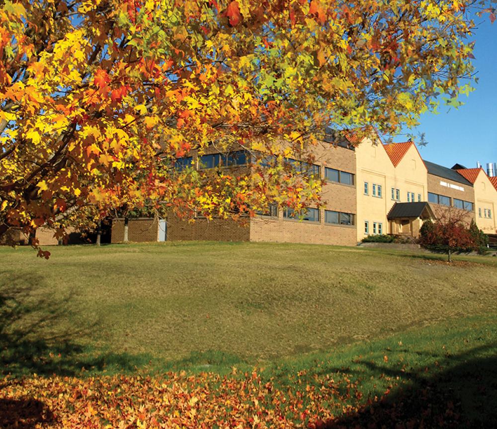 Utica Donovan Hall in the Fall