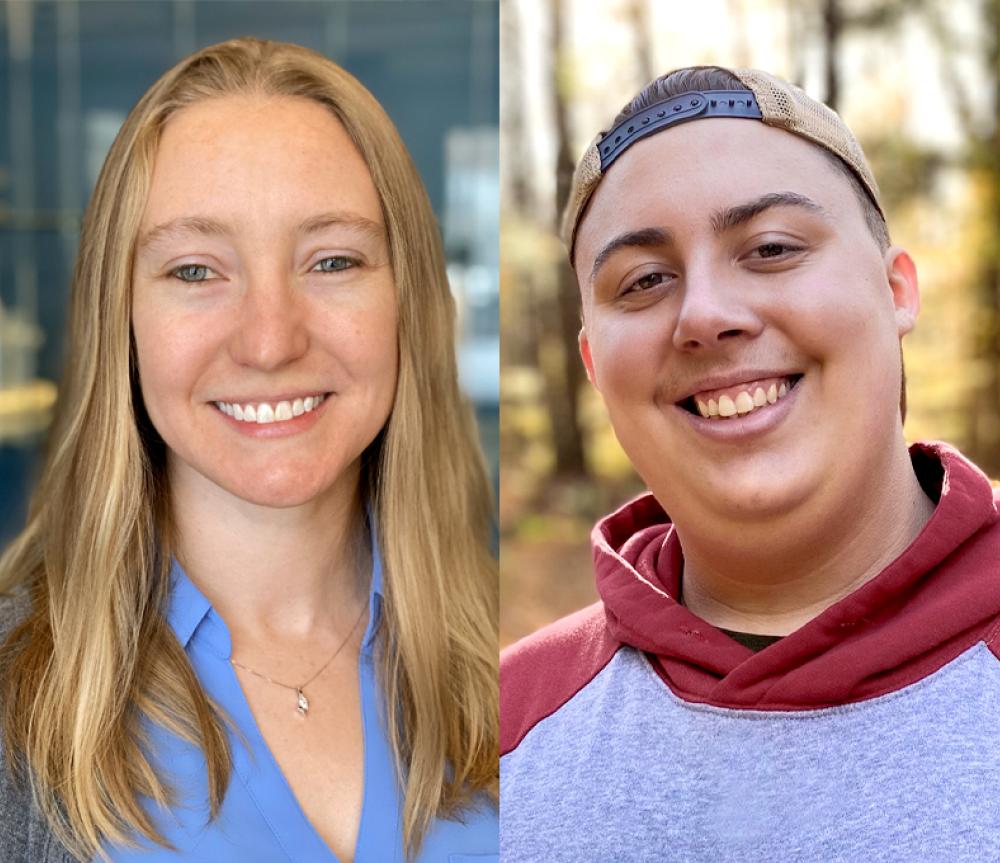 Dr. Carolyn Rodak (left) and Chance Walker.