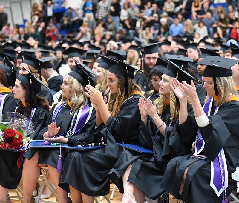 Nursing students at the Utica Campus 2017 Spring Commencement Ceremony