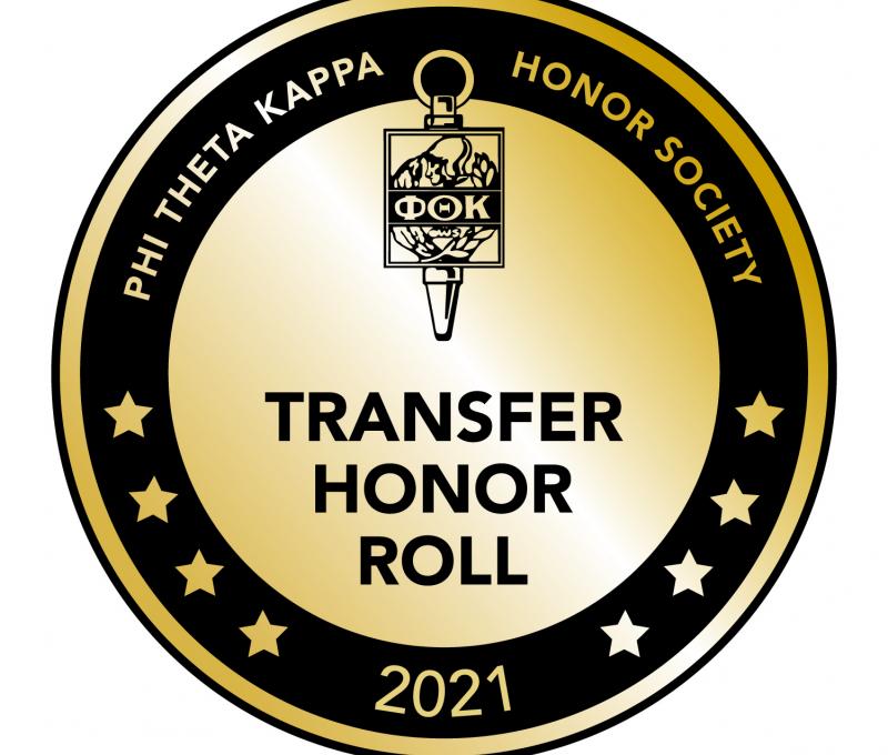 PTK Transfer Honor Roll badge