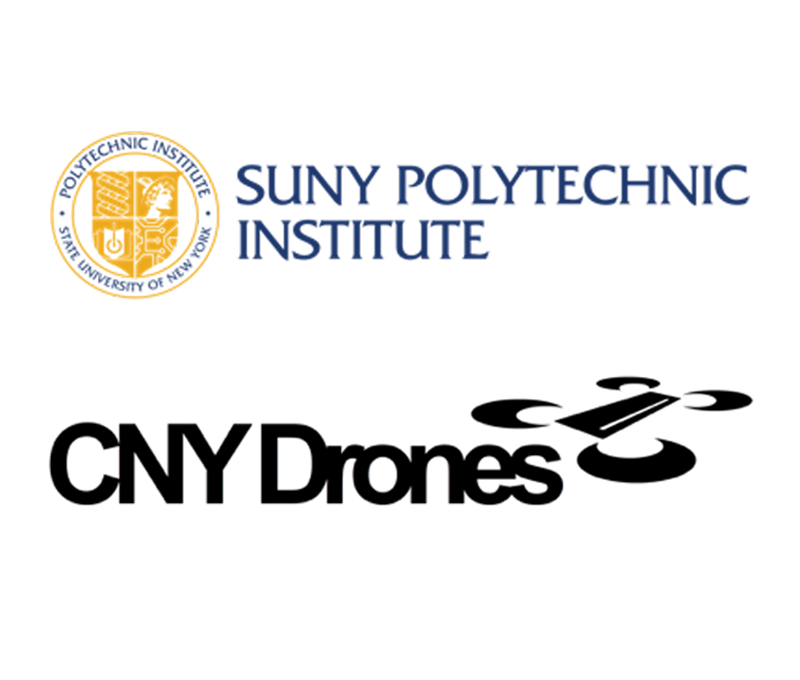 SUNY Poly and CNY Drones Logos