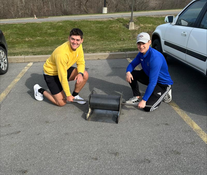 L to R: SUNY Poly students Zachary Byrum and Luke Handerhan