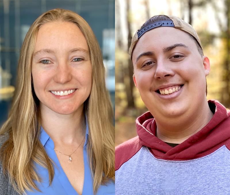 Dr. Carolyn Rodak (left) and Chance Walker.