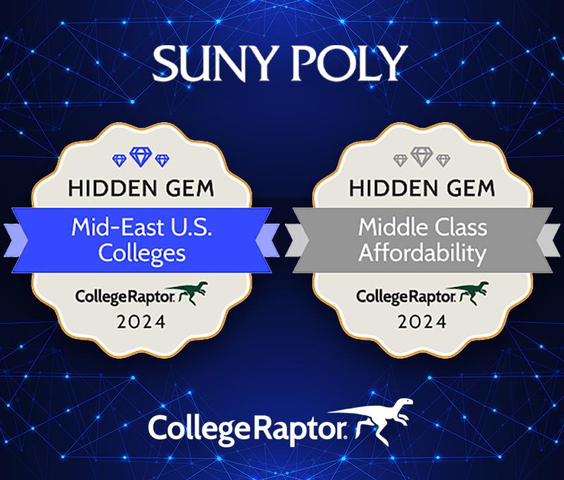 SUNY Poly recently made two College Raptor Hidden Gems Lists