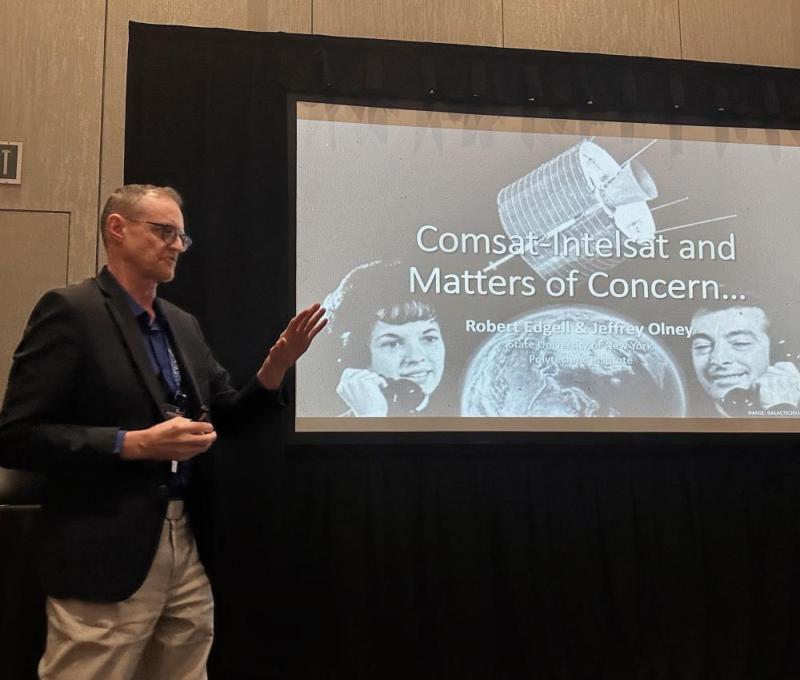 Dr. Edgell presenting this research