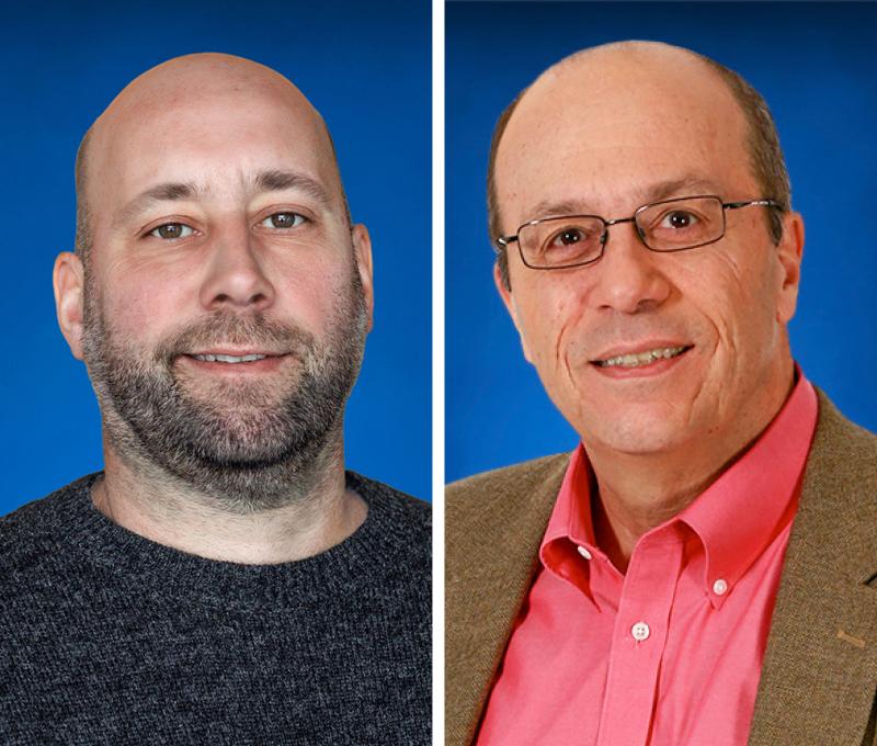 Esche and Cialone split photo. Headshots