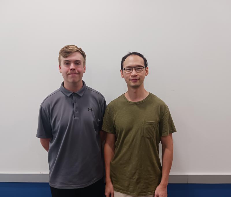 Quintin Weigand and Professor Shing-Chi Leung